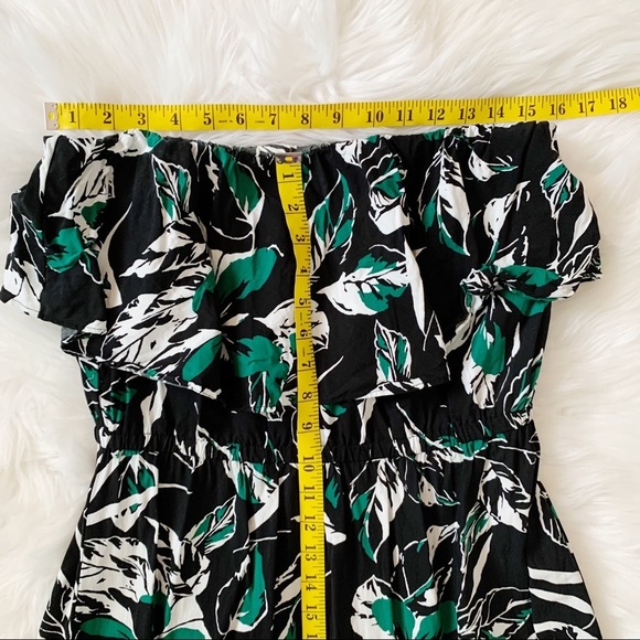 Green Plant Maxi Sleeveless Dress Womens Medium - Picture 8 of 9